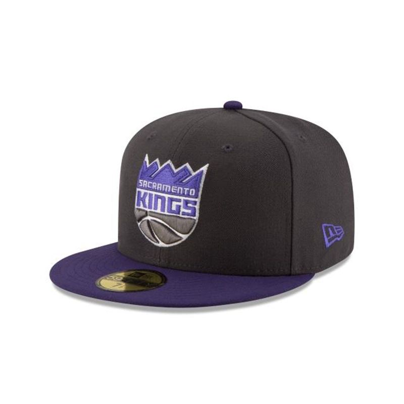 NBA Sacramento Kings 2tone 59Fifty Fitted (NQA5929) - Grey New Era Caps